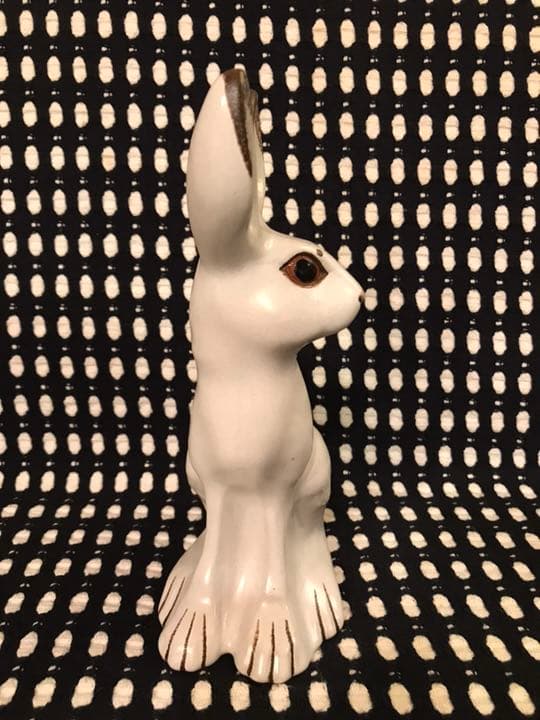 Nittsjo/ニットショー スウェーデン 野うさぎの親子 フィギュアリン