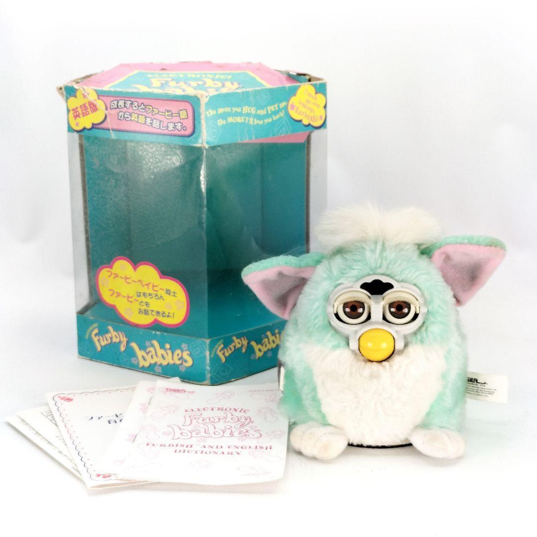 英語版 ファービーベイビー ブルー 水色 当時物 平成レトロ ジャンク品