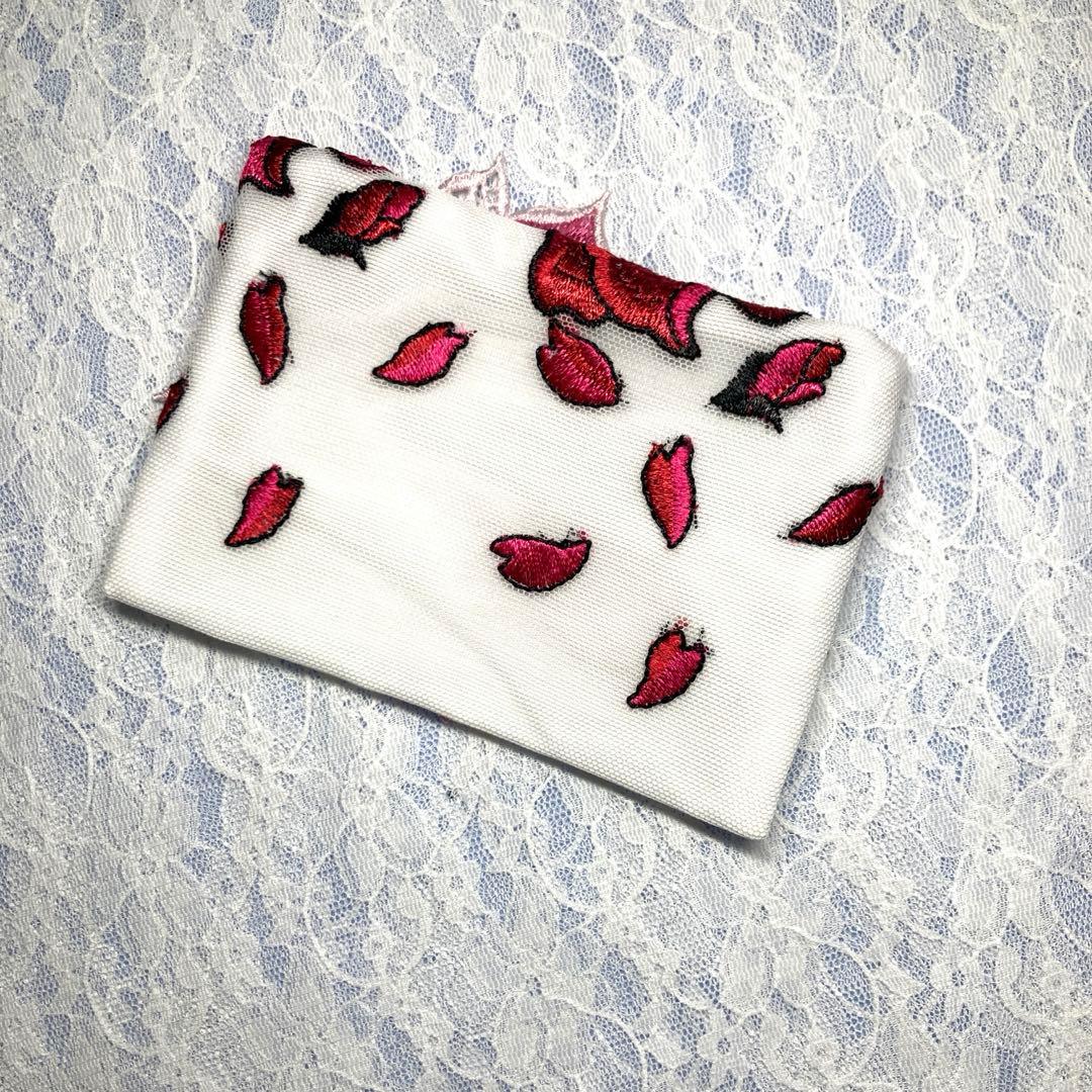 B-216 ポケットティッシュケース レース バラ ハンドメイド - メルカリ