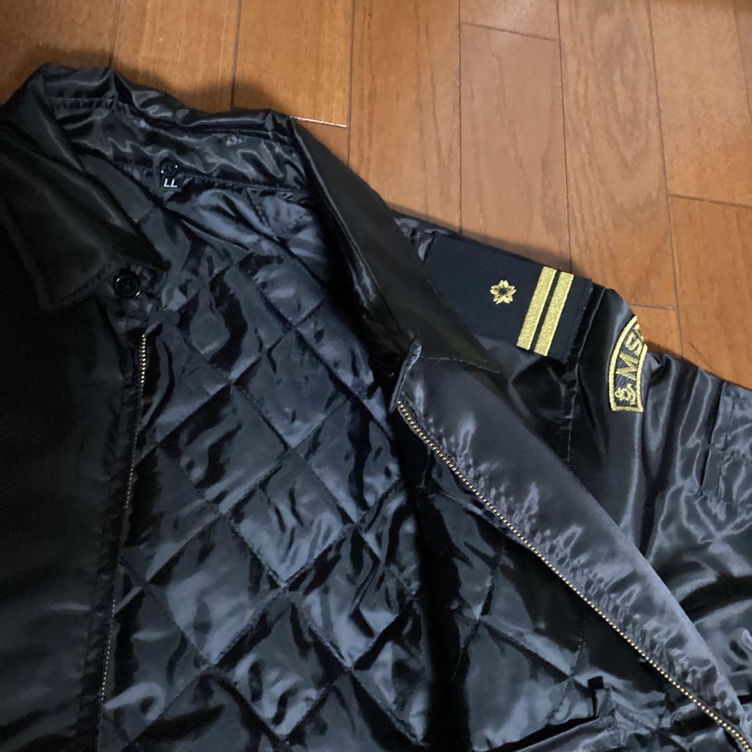 激レア　MSDFロゴ付きブラックジャケット　肩章なし　LLサイズ