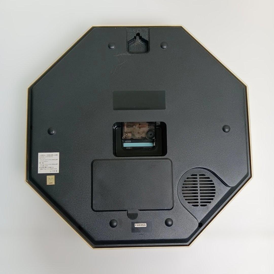 【稼働品】SEIKO Disney リズム　からくり　掛け時計 八角形