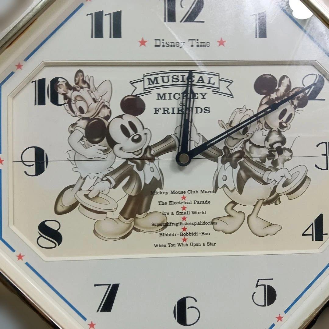 【稼働品】SEIKO Disney リズム　からくり　掛け時計 八角形