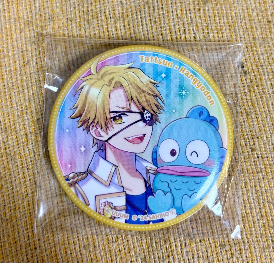カラフルピーチ サンリオ たっつん 缶バッジ 等身 からぴち