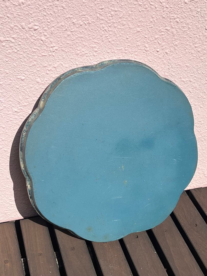B-29 深型の青いお盆 ヒンデローペン風 トールペイント作品 - メルカリ
