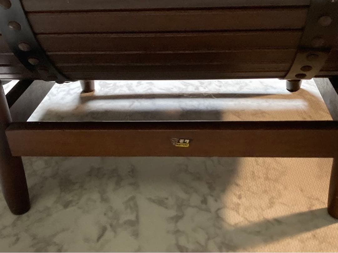 オールドカリモク　サイドテーブル　マガジンラック　花台　昭和レトロ