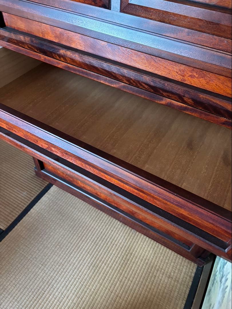 九州民芸家具 ビンテージダークウッド 6段チェスト