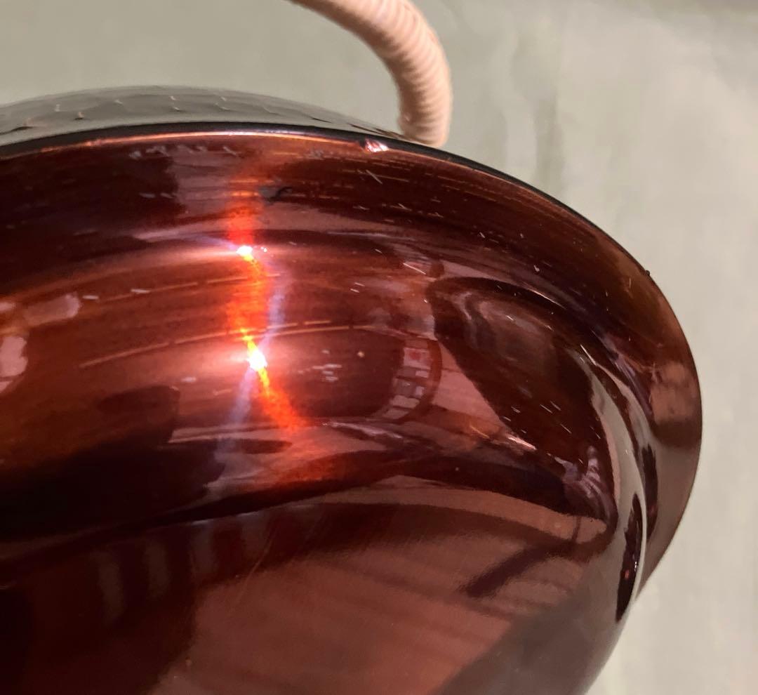 工房アイザワ 本うるし 純銅 湯沸 まつかさ