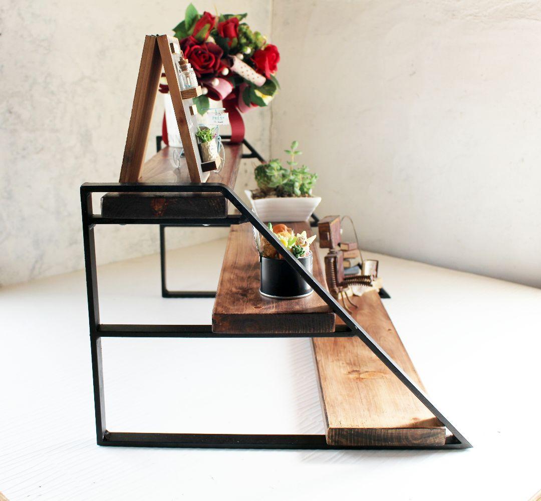 アイアン３段飾り棚・シェルフ