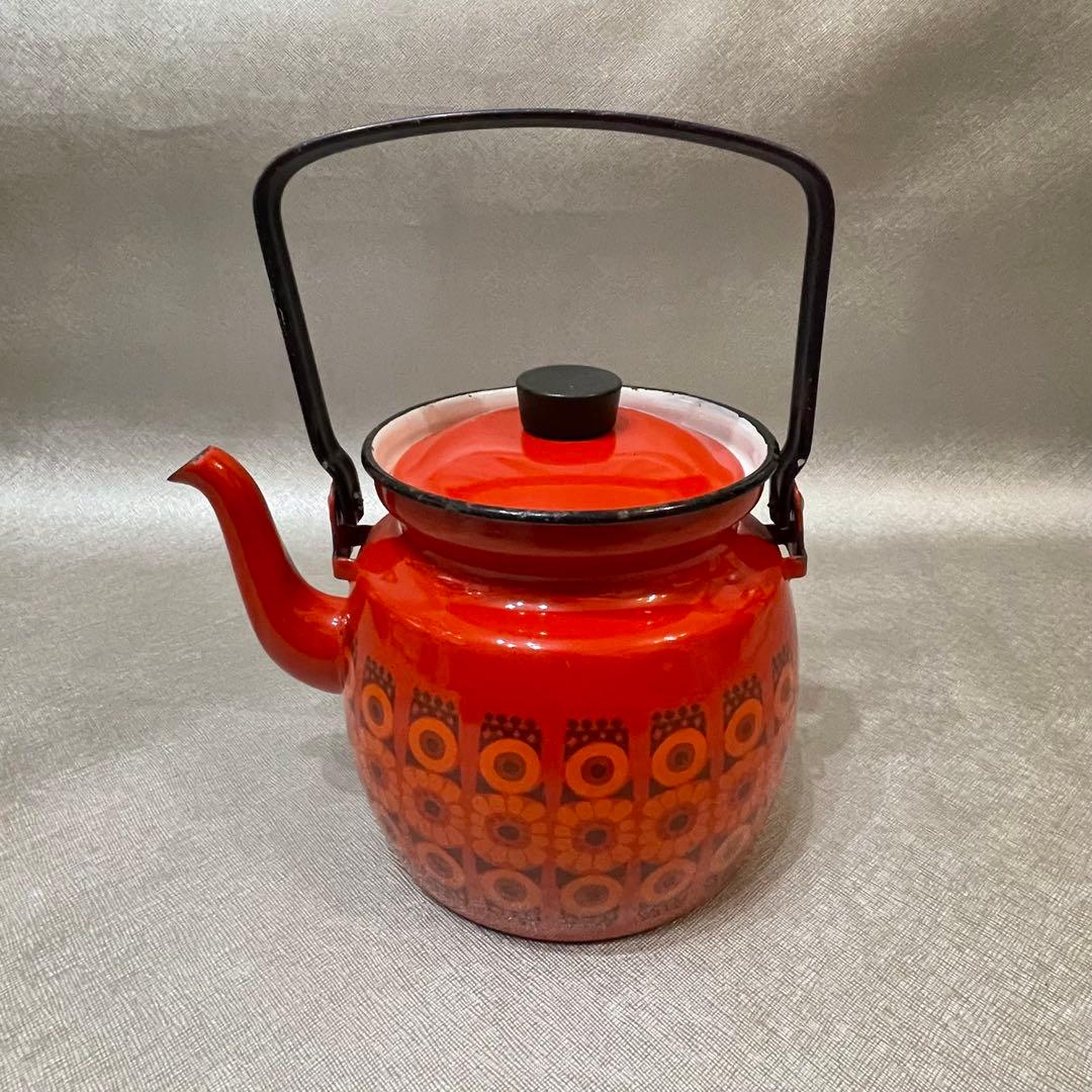 ヴィンテージ　ARABIA アラビア　フィネル　ホーロー ケトル