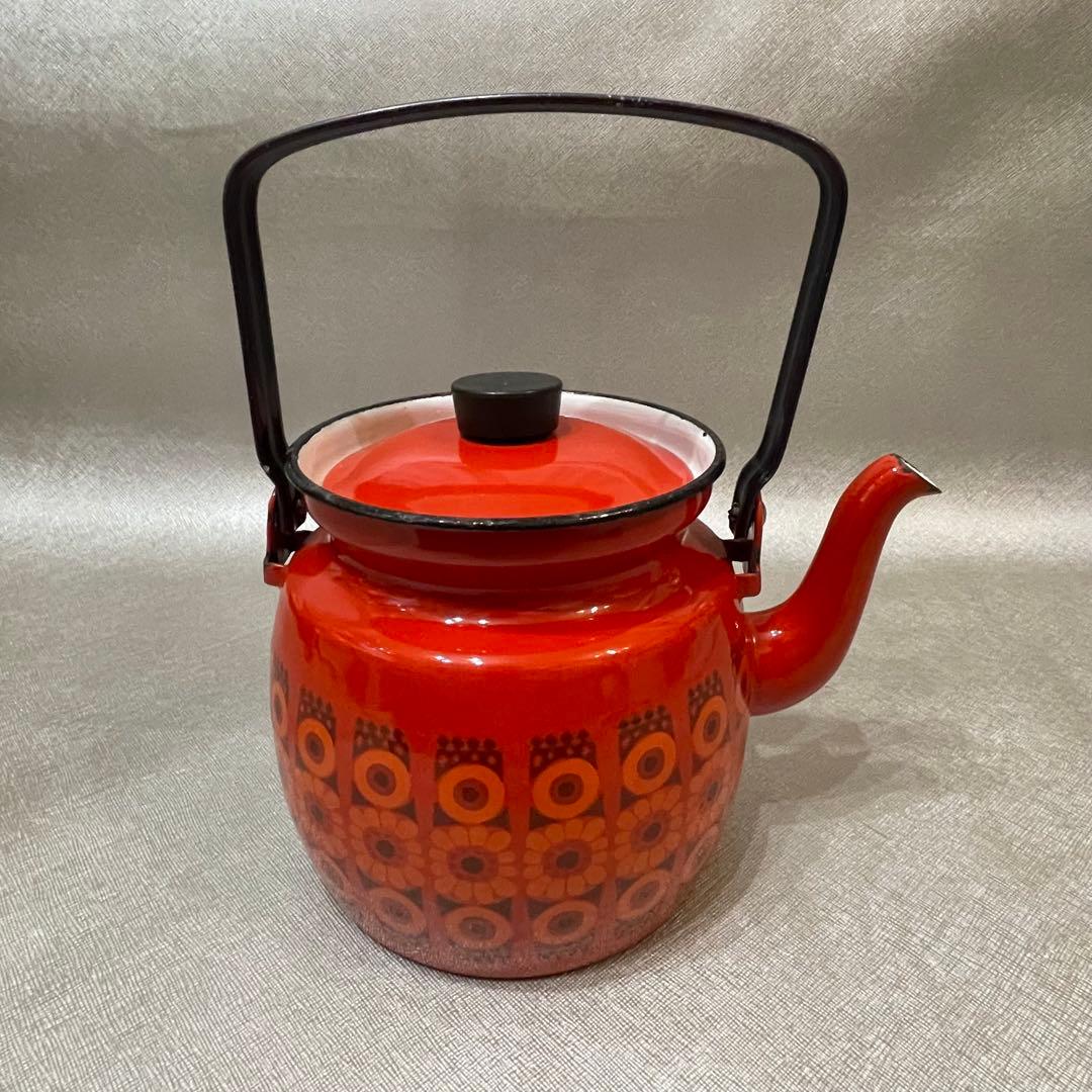 ヴィンテージ　ARABIA アラビア　フィネル　ホーロー ケトル