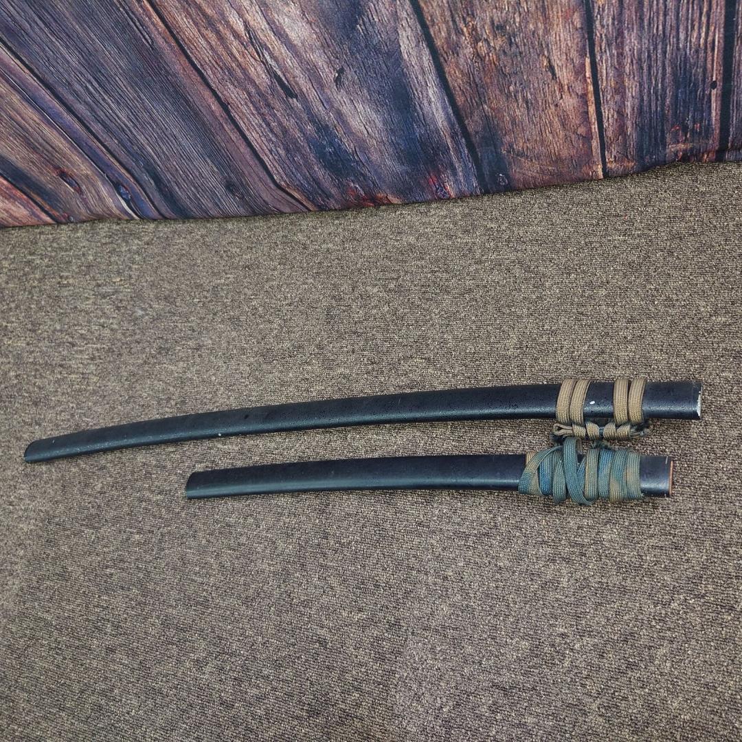 日本刀 鞘付き模造刀 大小2本セット 刀掛け鹿の角セット 観賞用