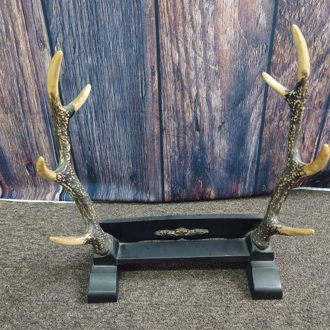 日本刀 鞘付き模造刀 大小2本セット 刀掛け鹿の角セット 観賞用