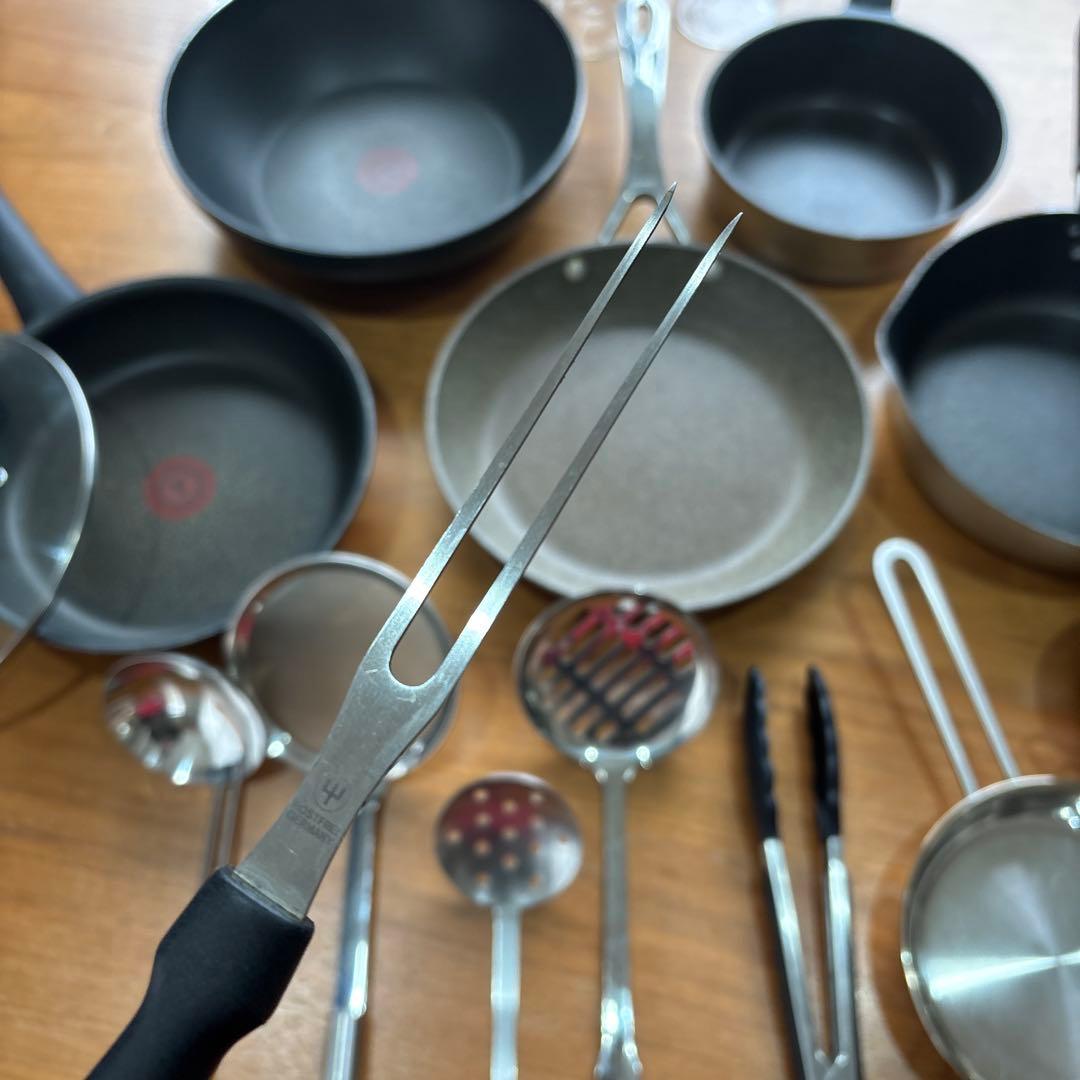 A*Q様 【中古・豪華まとめ売り】T-fal 等 フライパン セット売りきり ア