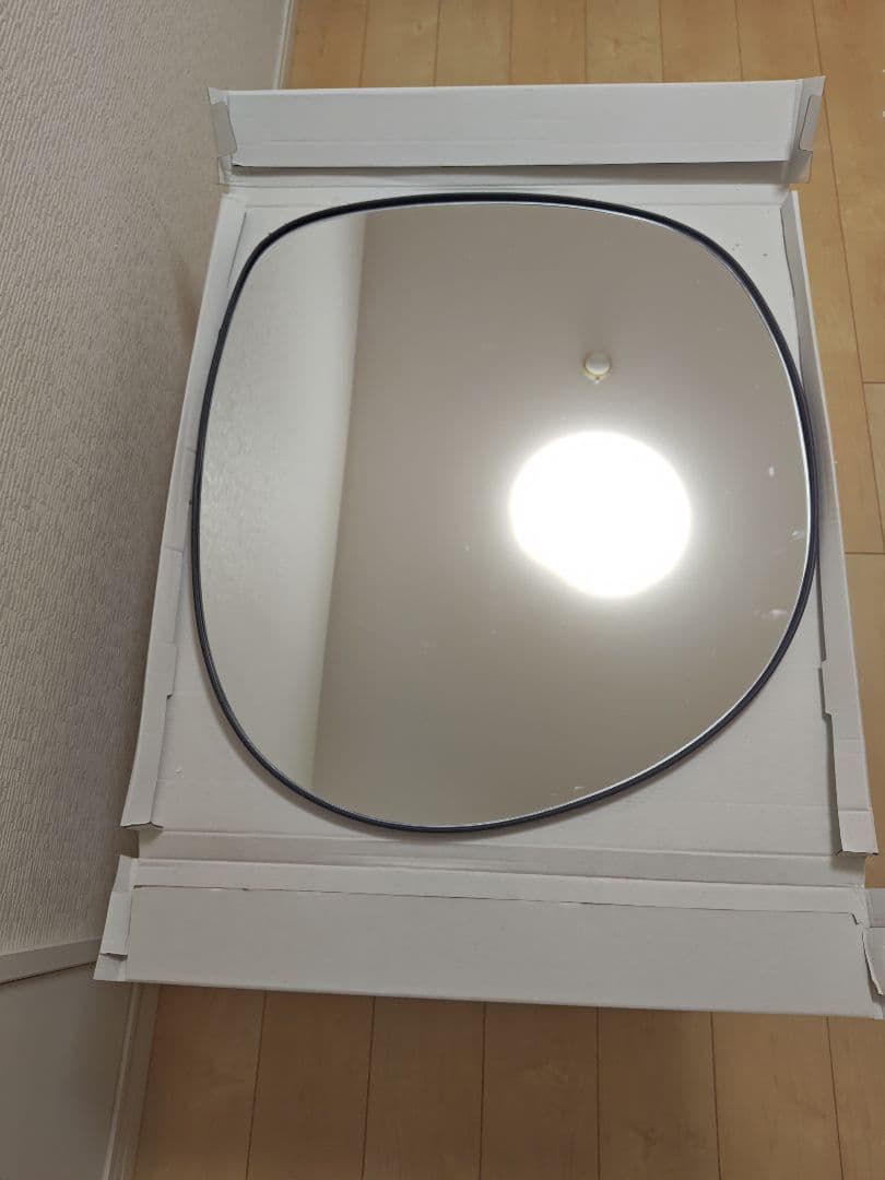 大きめ角丸ミラー 取り付け金具付き