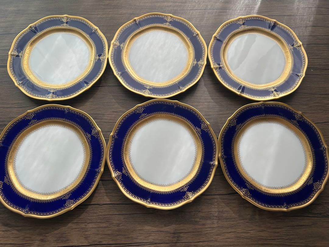 ノリタケINAGURATION 花リム小皿18cmダイヤモンドコレクション⑥