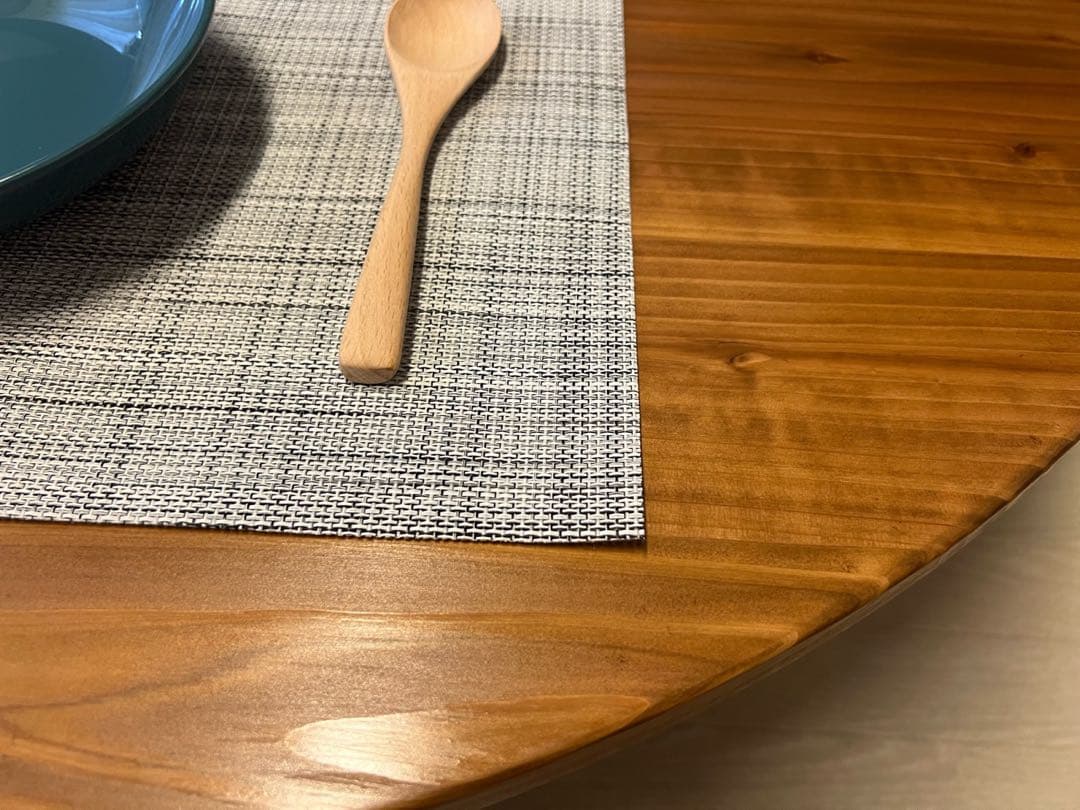 【送料無料】 ローテーブル 丸形 90cm 杉 オーク調 折りたたみ脚