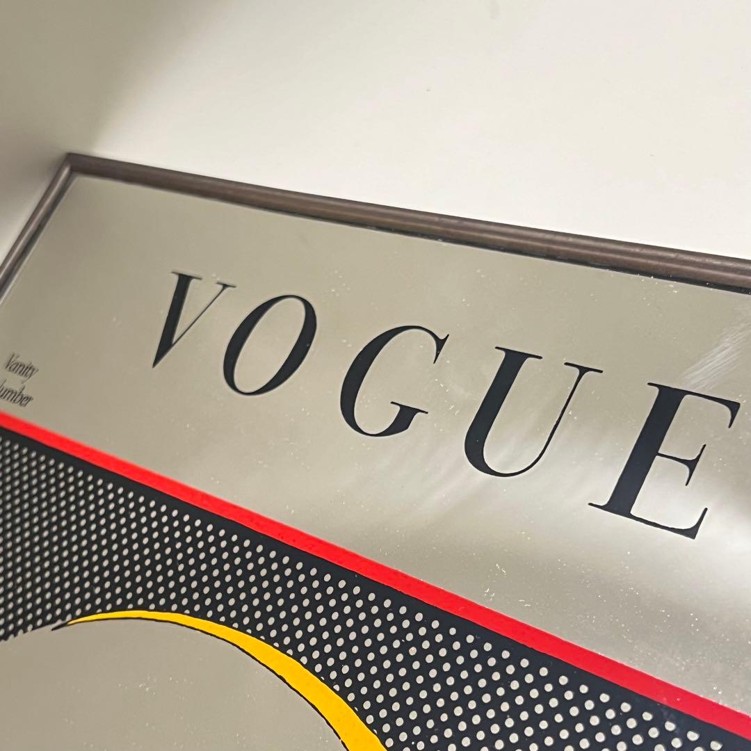 希少 ヴィンテージ VOGUE パブミラー 壁掛鏡 アンティーク ヴォーグ