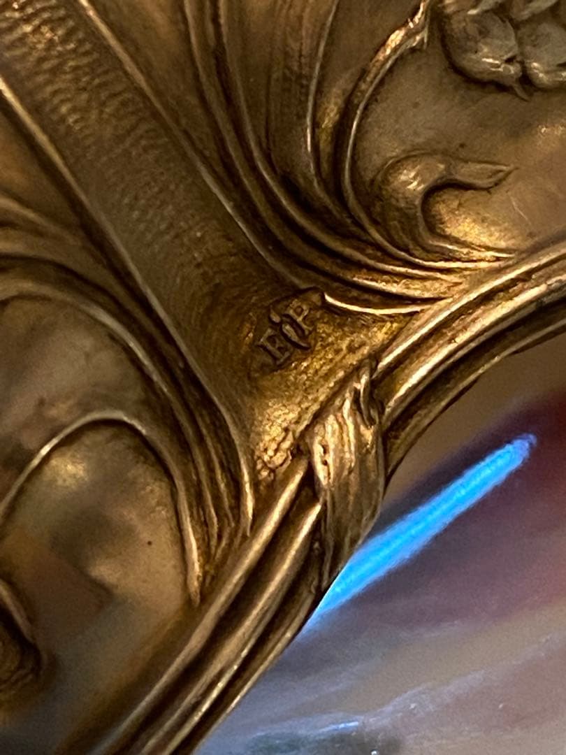 フランス／ピュイフォルカ】純銀 クリスタル／ソルトセラー1個セット