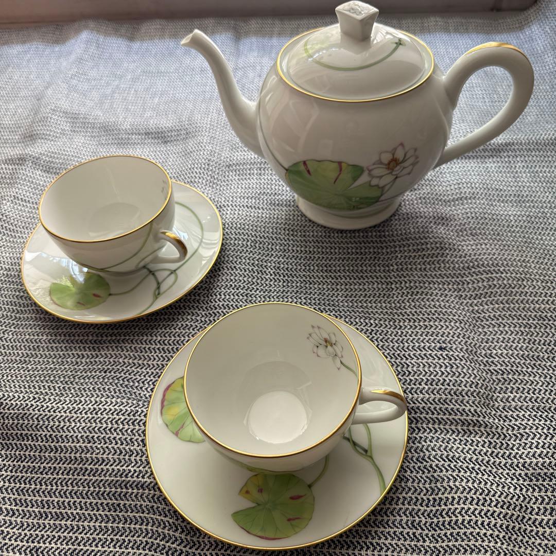 エルメス　ナイルの庭　ティポット　ティカップ2客セット