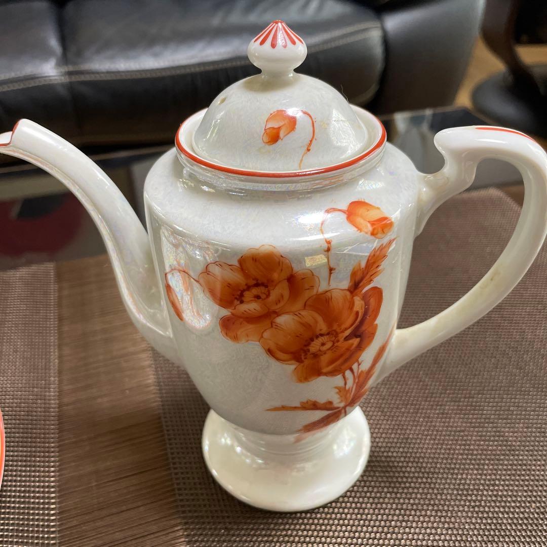 オールドノリタケ　ラスター彩美品デミタスカップティーセット