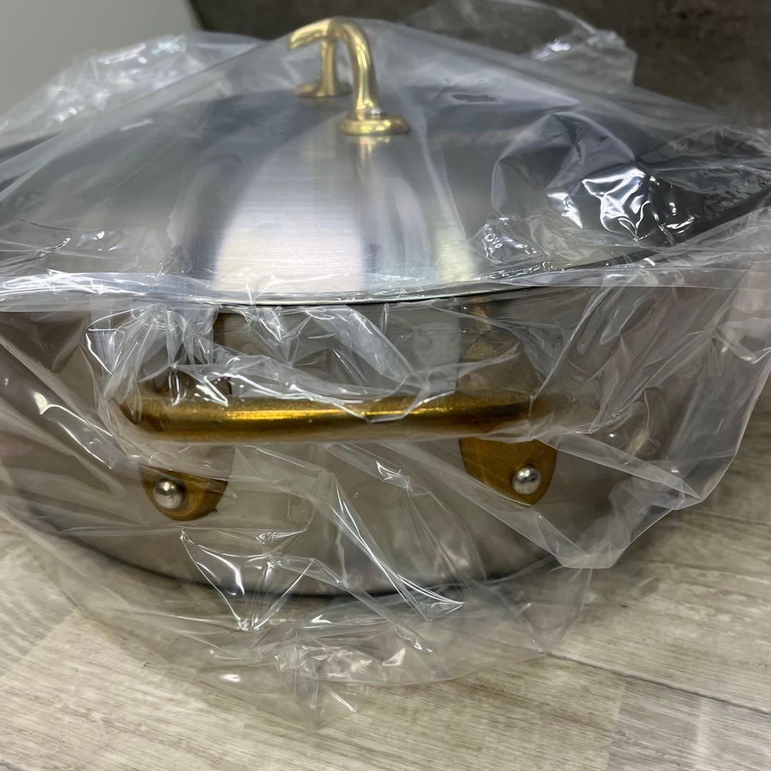 ★1 未使用 キングデンジ 外輪鍋 36cm 12L中尾アルミ製作所