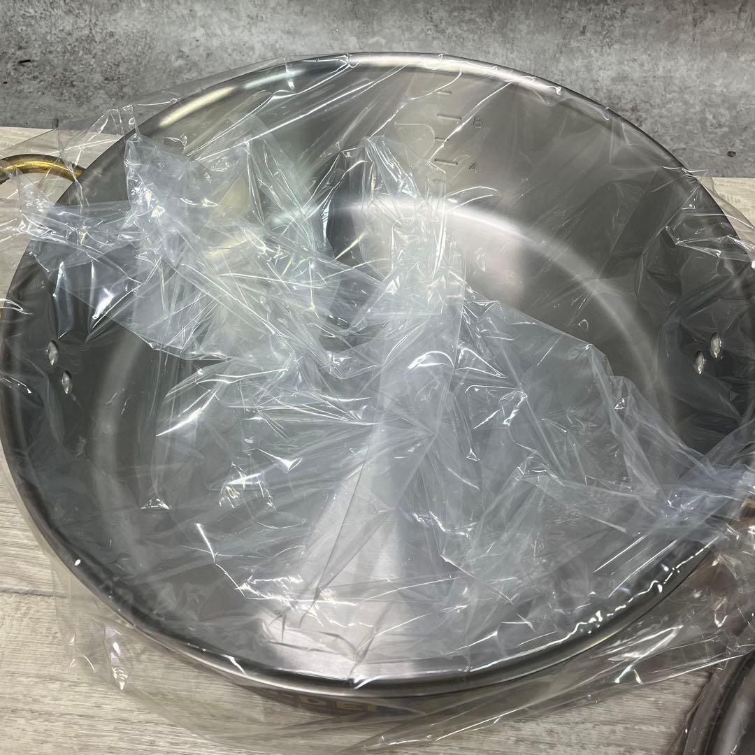 ★1 未使用 キングデンジ 外輪鍋 36cm 12L中尾アルミ製作所
