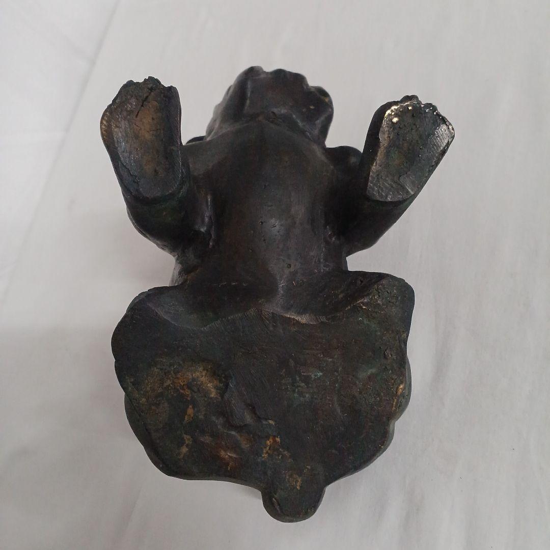 犬 置物 ブルドッグ アンティーク調 インテリア ブラック 金属 鋳物