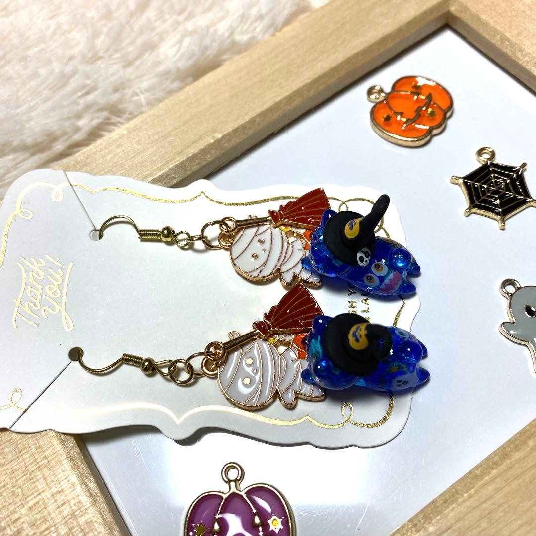 ★Halloween猫ちゃんピアス★A