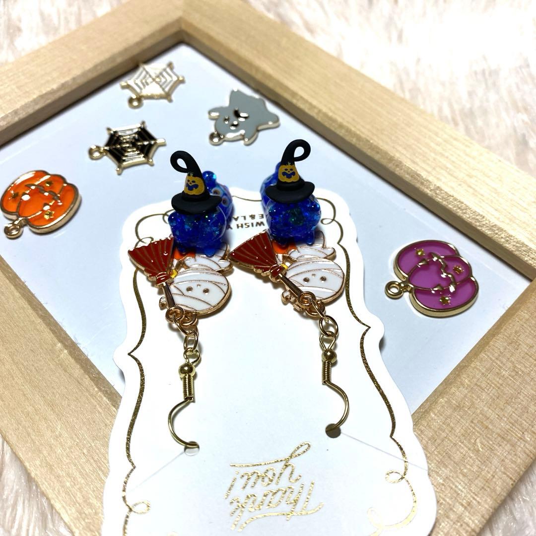 ★Halloween猫ちゃんピアス★A