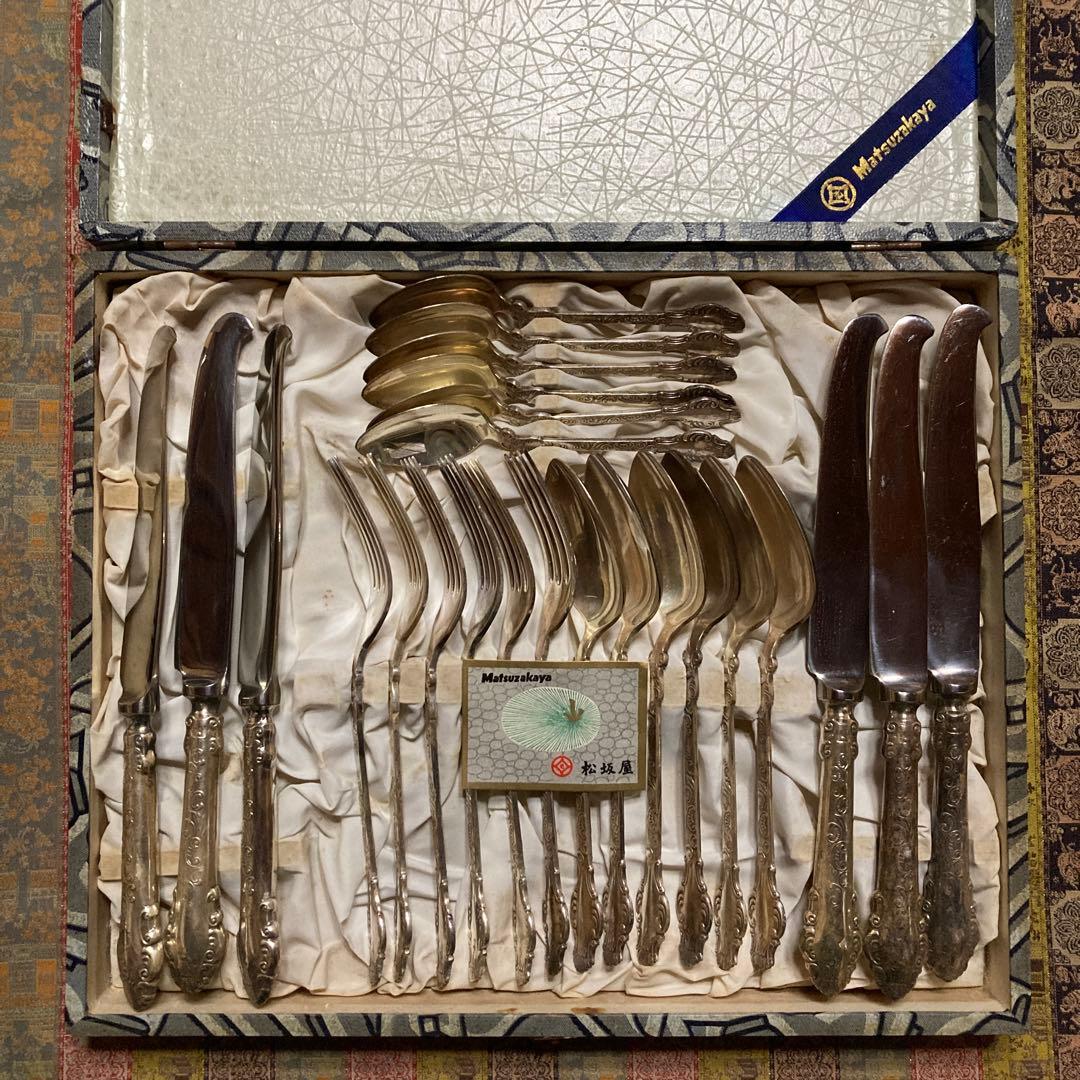 松坂屋カトラリーセット　ディナーセット24本　EP印(シルバーコーティング)箱無