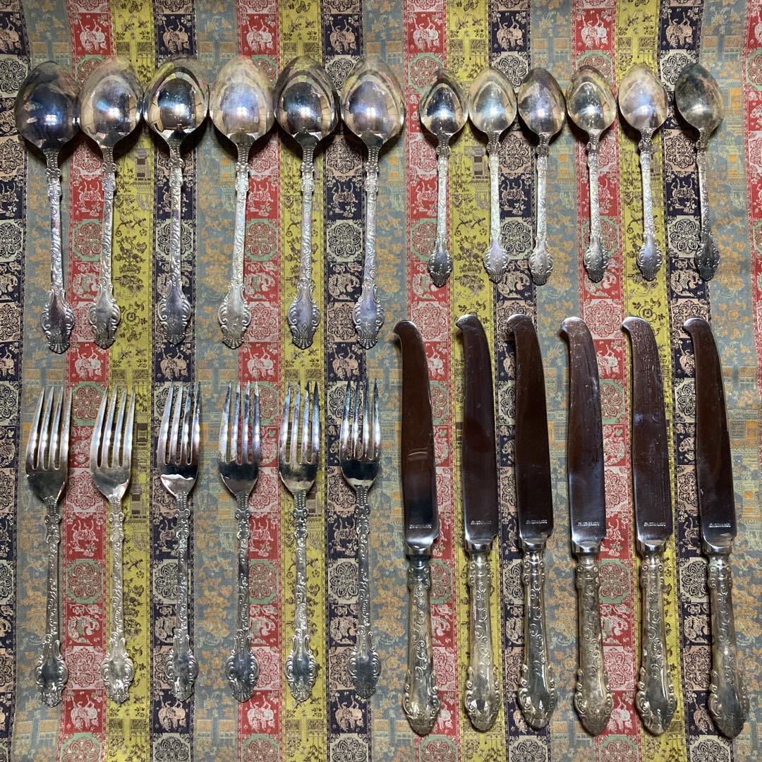 松坂屋カトラリーセット　ディナーセット24本　EP印(シルバーコーティング)箱無