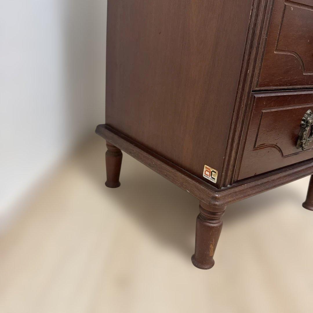 AYANO CRAFT 綾野製作所 木製 キャビネット 電話台 レトロ