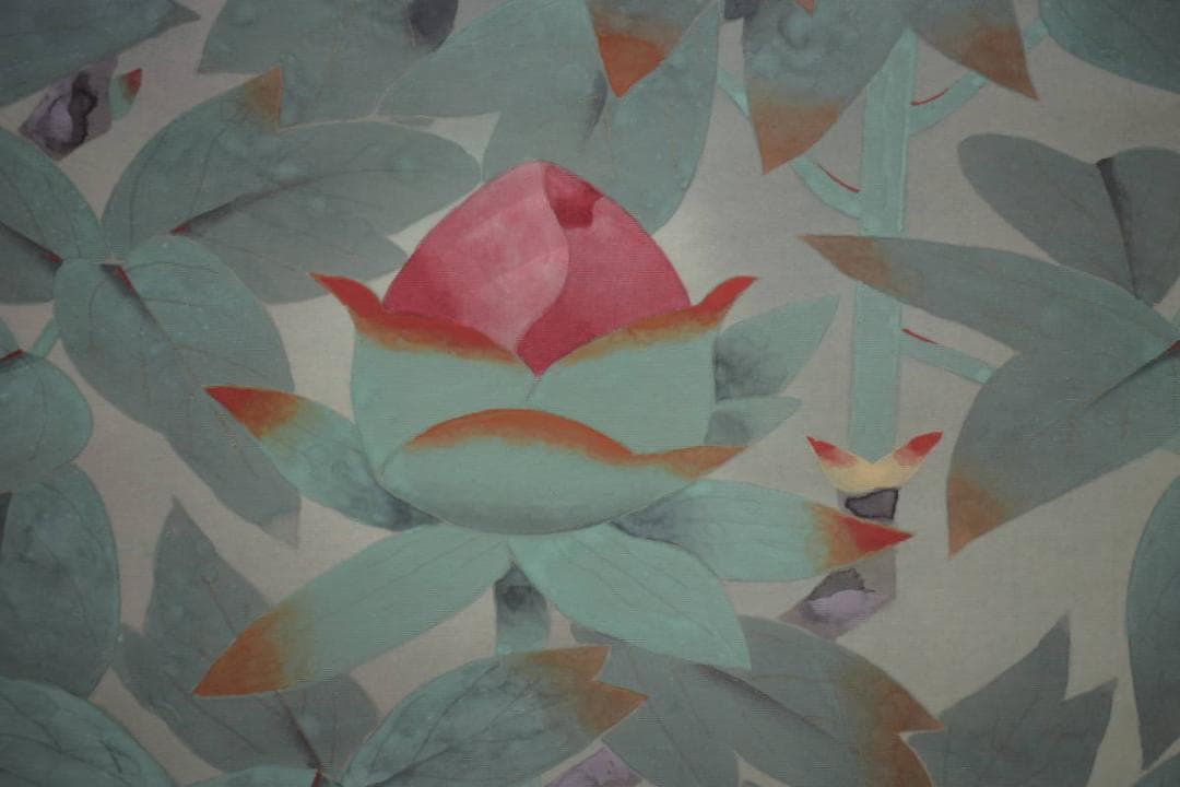 真作/新山晃司/牡丹図/桐共箱二重箱付/布袋屋掛軸HI-936 - メルカリ