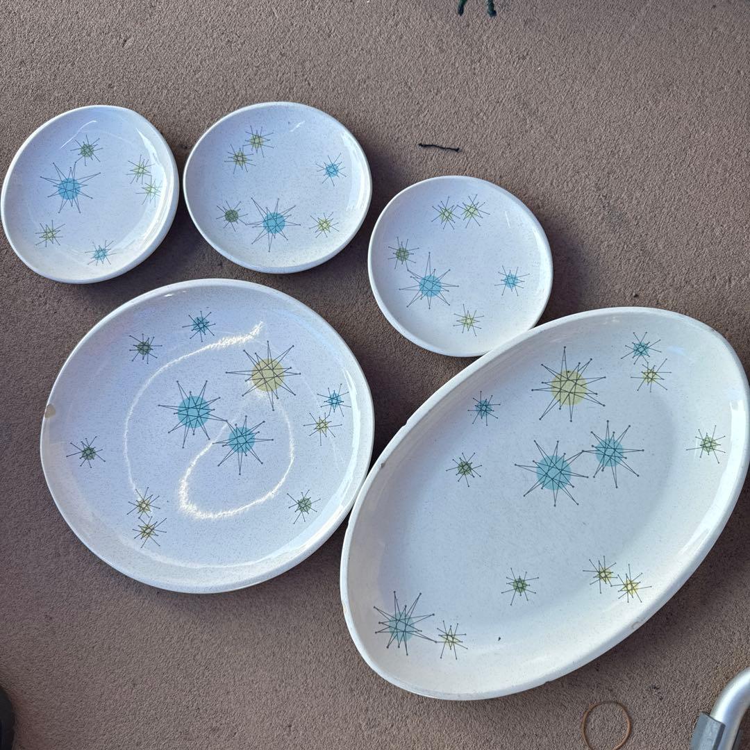 Franciscan 50’s vintage スターバースト　食器セット 5点