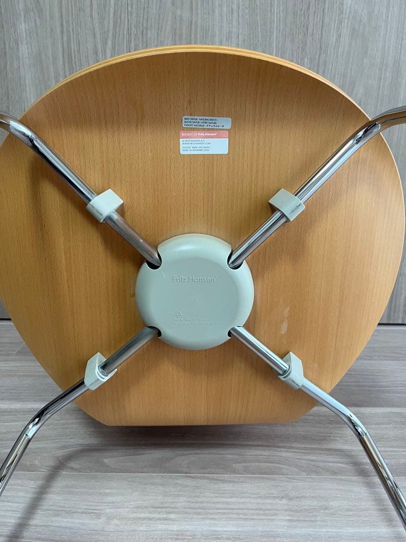 セブンチェア Fritz Hansen 　ナチュラルビーチ　2脚セット①