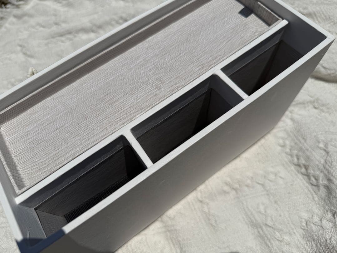 ティッシュボックス　海レジン　波レジン