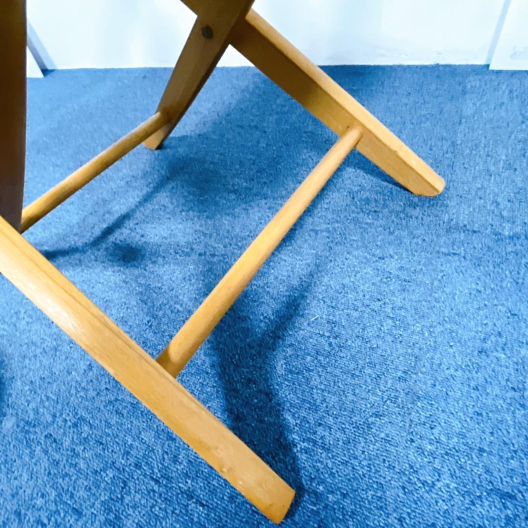 【良品】上海家具 ビンテージ ディレクターズチェア 木製チェア 折り畳み