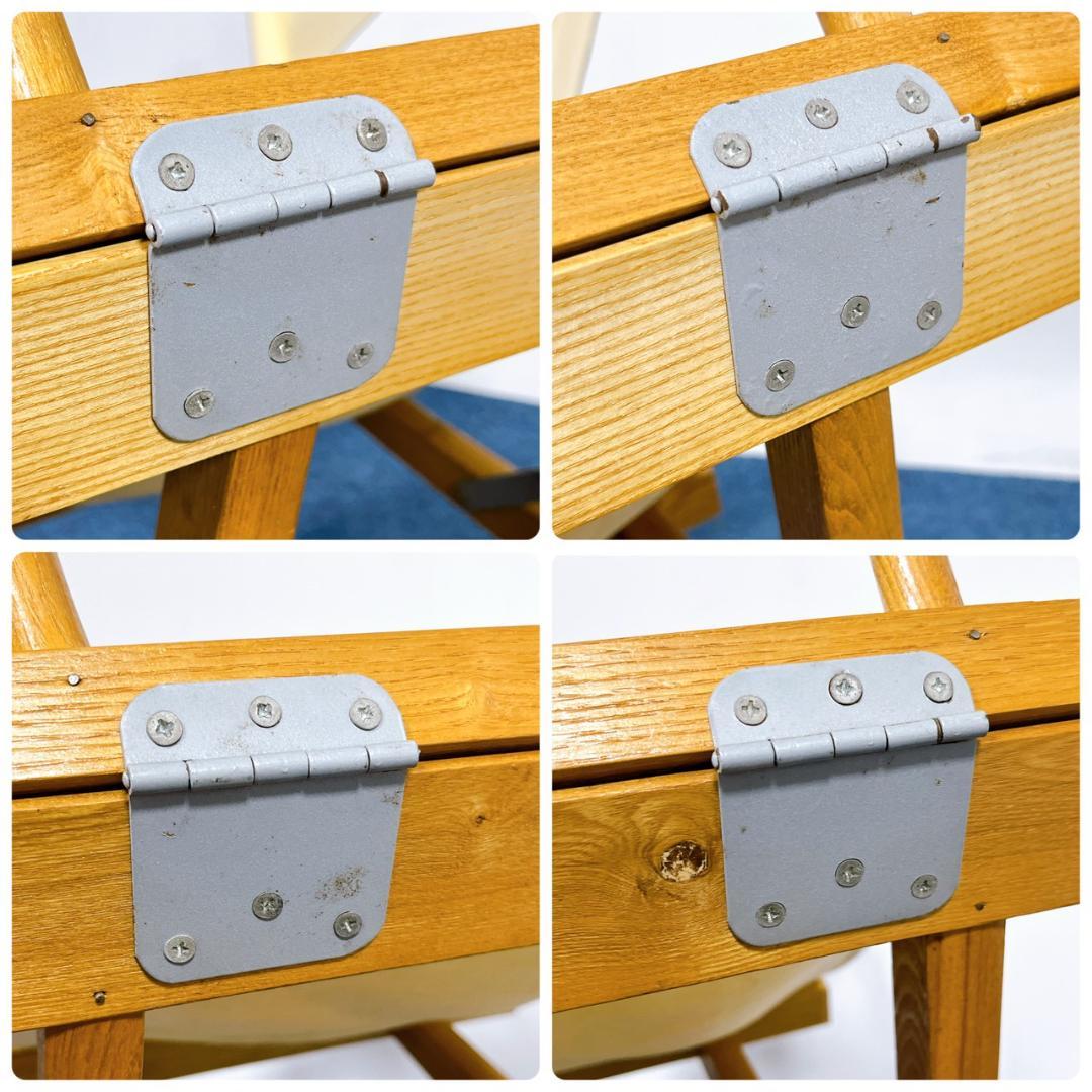 【良品】上海家具 ビンテージ ディレクターズチェア 木製チェア 折り畳み