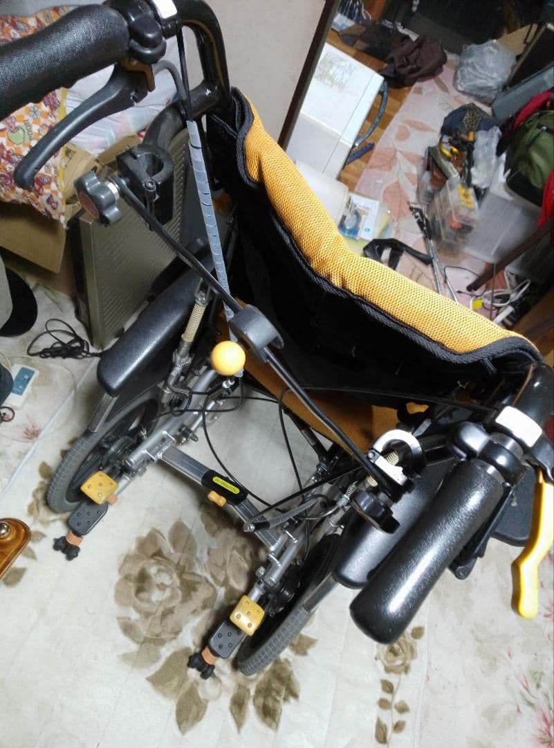 matsunagaマツナガ　本業用介護用車椅子　MY TILT　フットサポート付