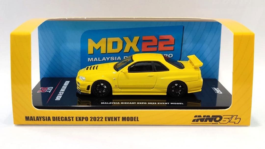 イノモデル 1/64 ニッサン 日産 GTR R34 マレーシア限定 黄色 - メルカリ