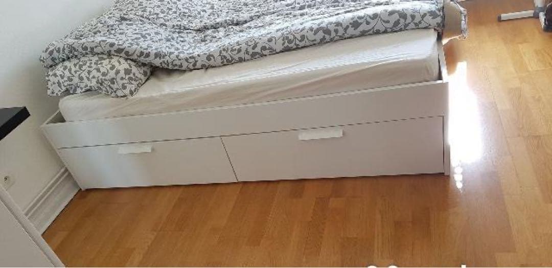 IKEA BRIMNESマットレス＋収納付きベッド