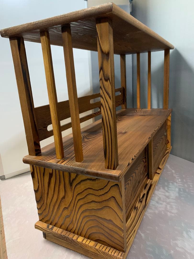 天然木 杉 小ぶりな水屋 箪笥 たんす 茶箪笥 古民家 和家具 アンティーク