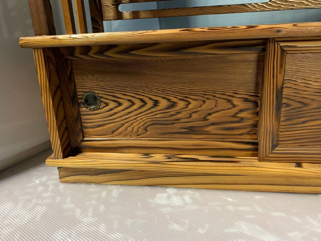 天然木 杉 小ぶりな水屋 箪笥 たんす 茶箪笥 古民家 和家具 アンティーク