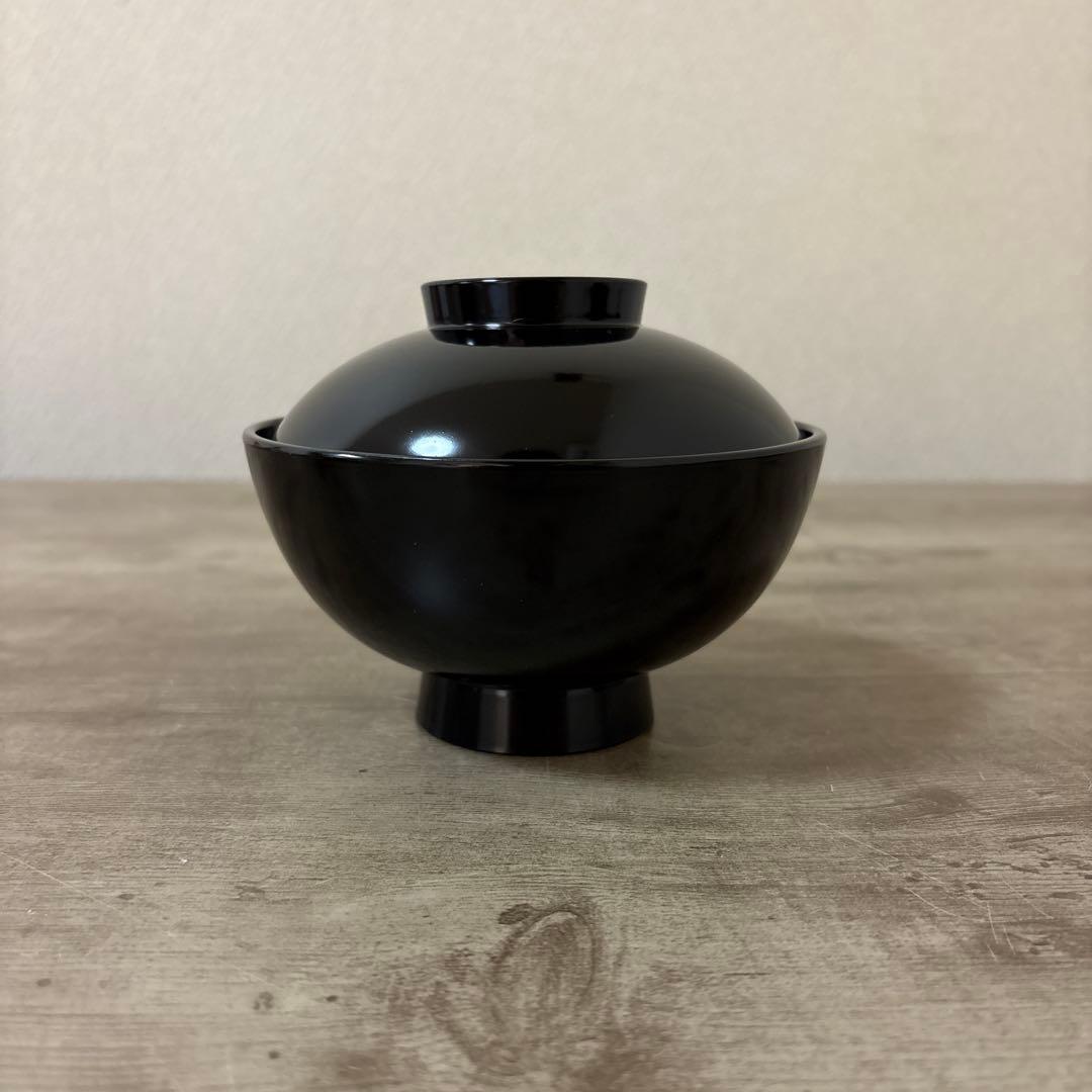 会津塗 漆塗 金彩蒔絵 吸い物椀 福田義三 未使用〈検 越前塗 輪島 懐石