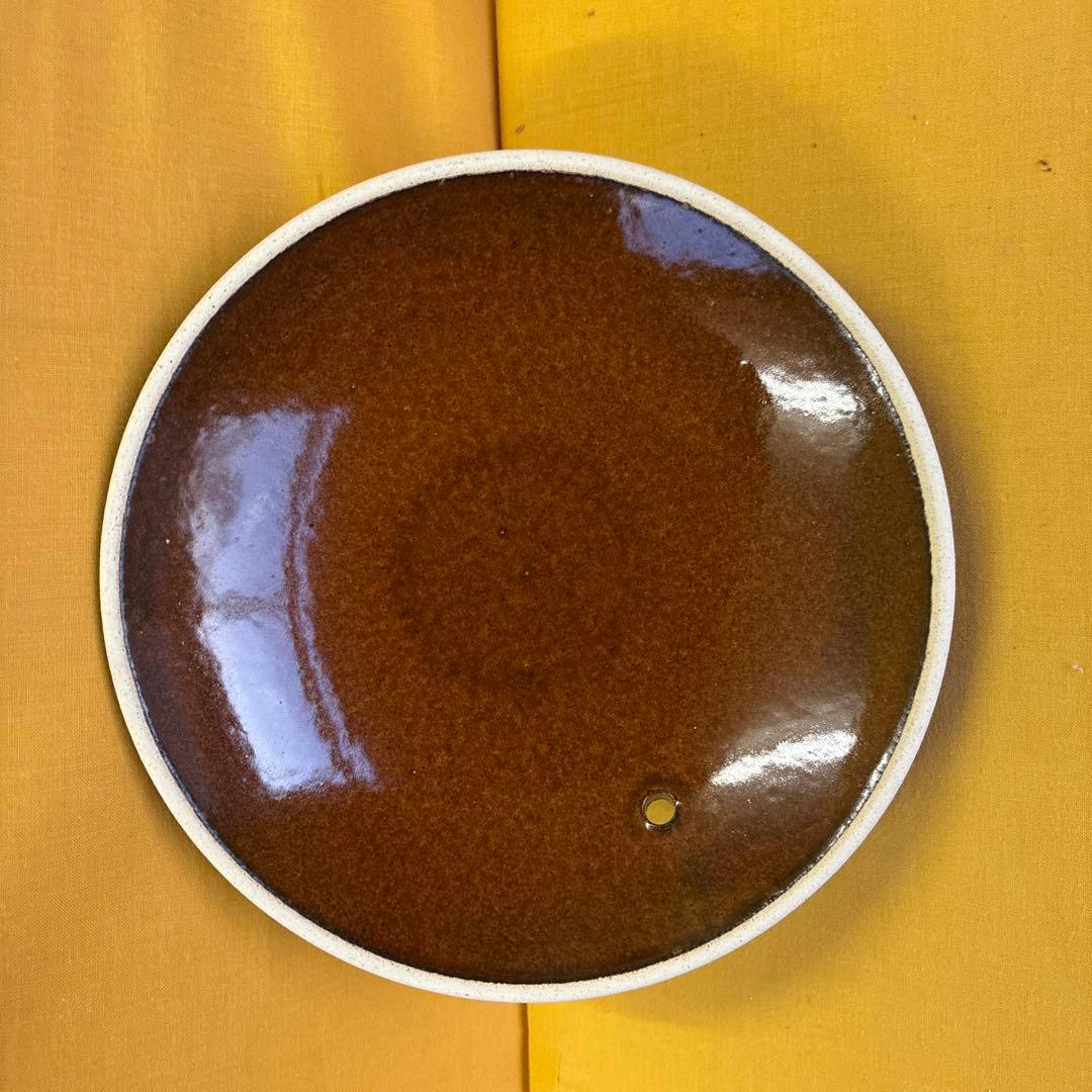 土鍋伊賀焼シチュー鍋アメ釉と菊唐草