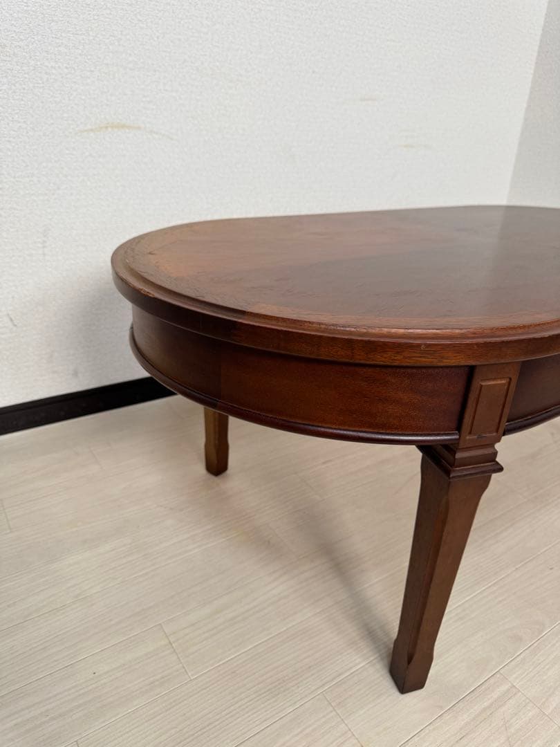 マルニ木工 maruniセンターテーブル 楕円形 引き出し付き