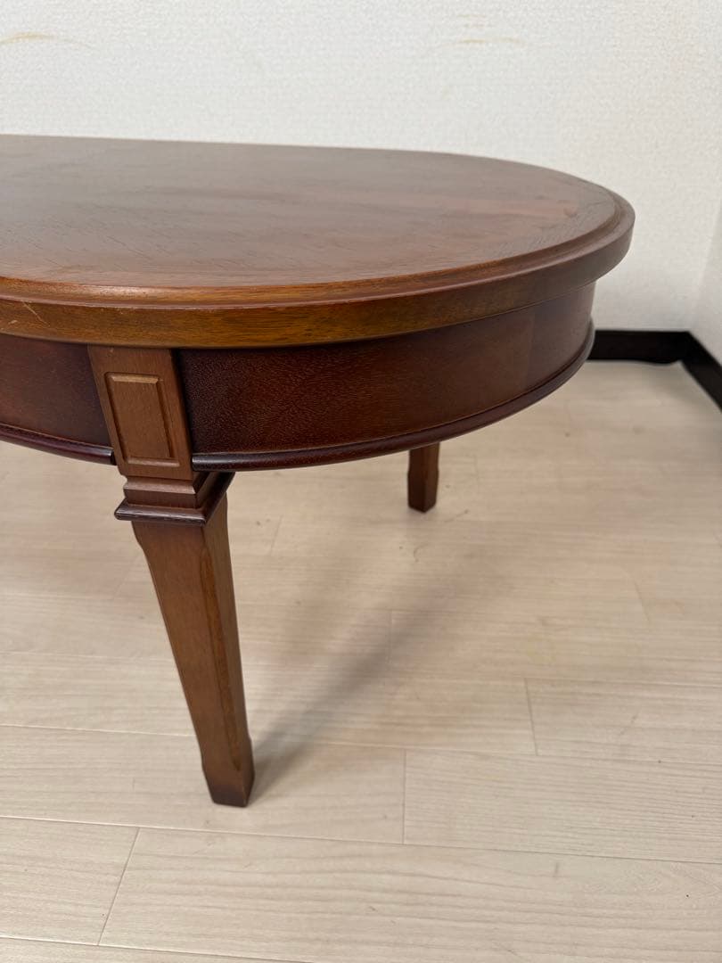 マルニ木工 maruniセンターテーブル 楕円形 引き出し付き