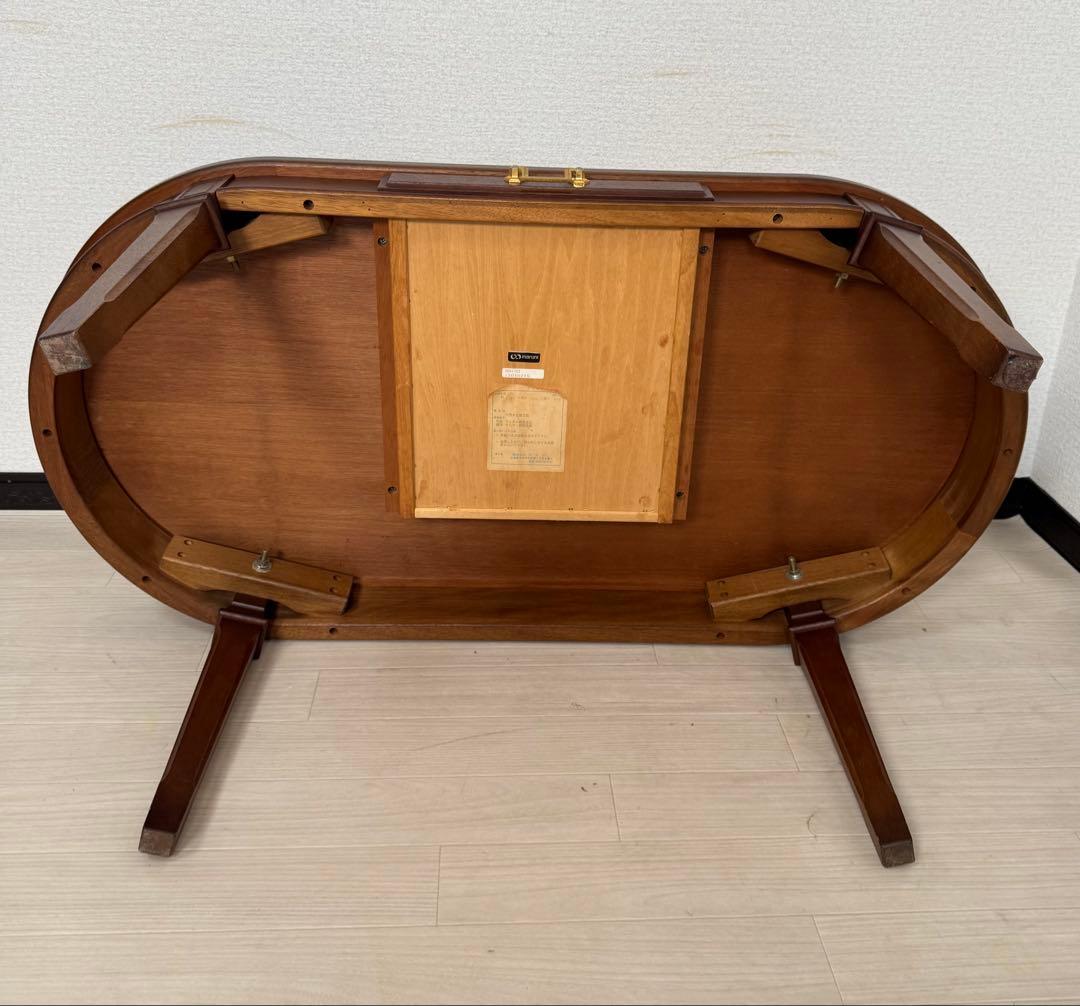 マルニ木工 maruniセンターテーブル 楕円形 引き出し付き