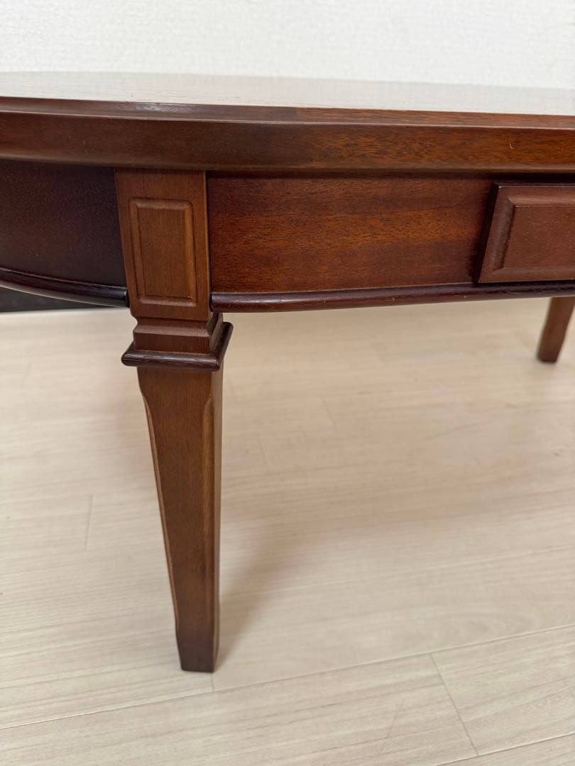 マルニ木工 maruniセンターテーブル 楕円形 引き出し付き