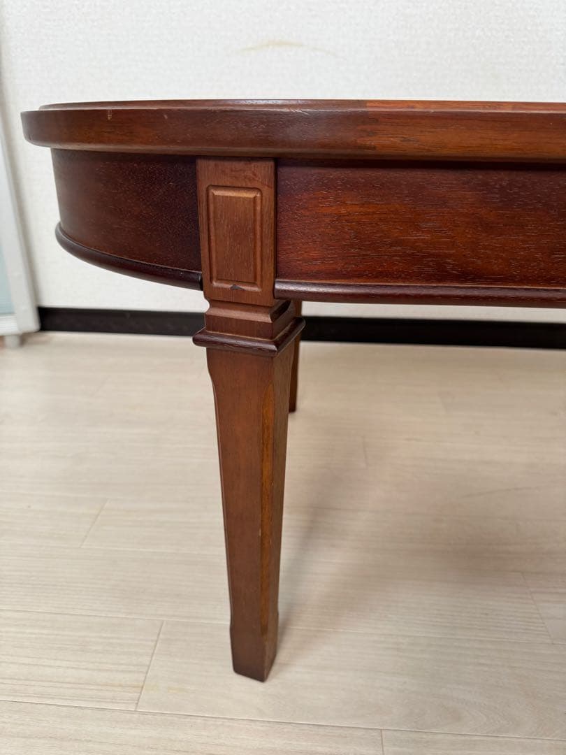 マルニ木工 maruniセンターテーブル 楕円形 引き出し付き